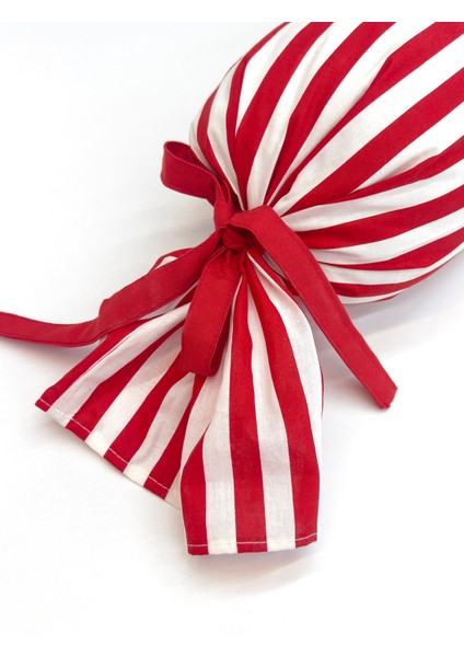 Kırmızı Çizgili Bonbon Yastık fırsatları