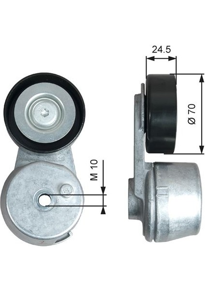 T39375 Alternatör Gergi Rulmanı Kütüklü Astra K 15>22 Corsa E 14>19 Insıgnıa B 17> Mokka 16>20 Adam 14>18 1.0-1.4-1.5 B10XE-XFL-B14XE-B/D14XNT-B/D15SFL 12656315-1340081-12638689