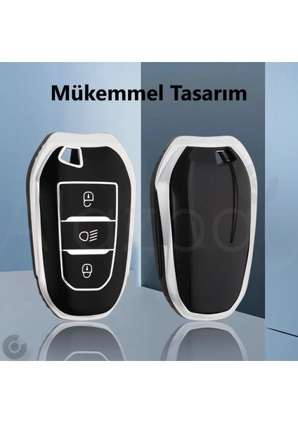 Peugeot 2008 3008 4008 5008 208 308 408 508 Rifter Tpu Anahtar Kılıfı (Sustasız) modelleri