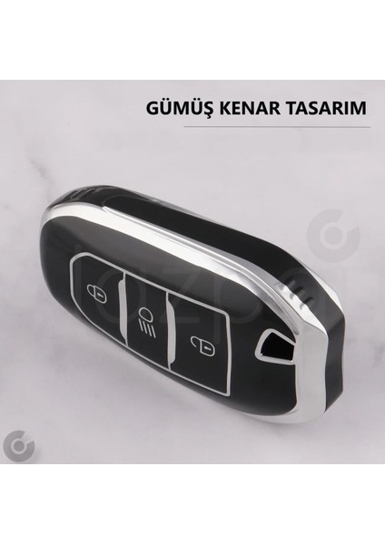 Peugeot 2008 3008 4008 5008 208 308 408 508 Rifter Tpu Anahtar Kılıfı (Sustasız) fırsatları