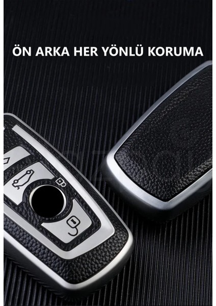 Bmw 1 3 5 7 Serisi F30 F25 F20 F18 F16 F15 F10 & X1 X3 X4 X5 Deri Görünüm Tpu Anahtar Kılıfı modelleri