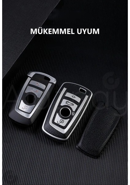 Bmw 1 3 5 7 Serisi F30 F25 F20 F18 F16 F15 F10 & X1 X3 X4 X5 Deri Görünüm Tpu Anahtar Kılıfı fırsatları