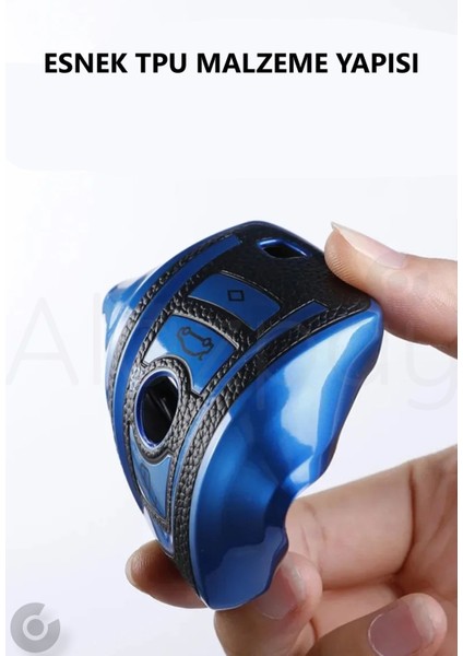 Bmw 1 3 5 7 Serisi F30 F25 F20 F18 F16 F15 F10 & X1 X3 X4 X5 Deri Görünüm Tpu Anahtar Kılıfı