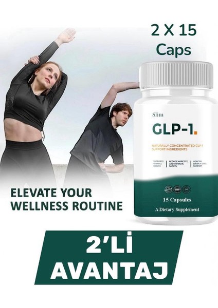 2 Kutu Glp -1 (Good Laboratory Practice) Tarçın,yeşil Çay ve Yaban Mersini Ekstratı Içeren Detox Için Yardımcı Takviye Edici Gıda Kapsülü fırsatları