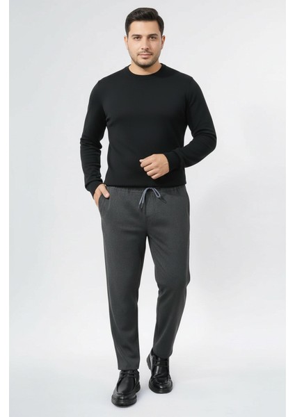 Venüs Overseyst Lastikli Antrasit Pantolon