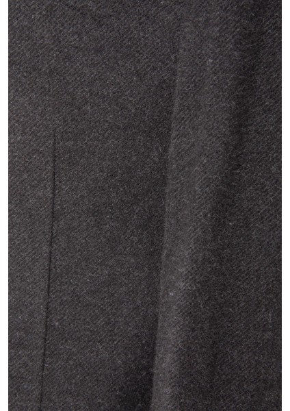 Erkek Iki Düğme Ceket Yün Astarsız Mono Yaka Slim Fit Füme indirimleri