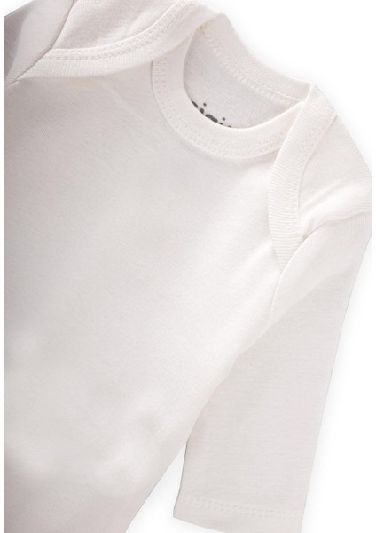 Üçlü Uzun Kol Zıbın 0-3 Yaş Beyaz modelleri