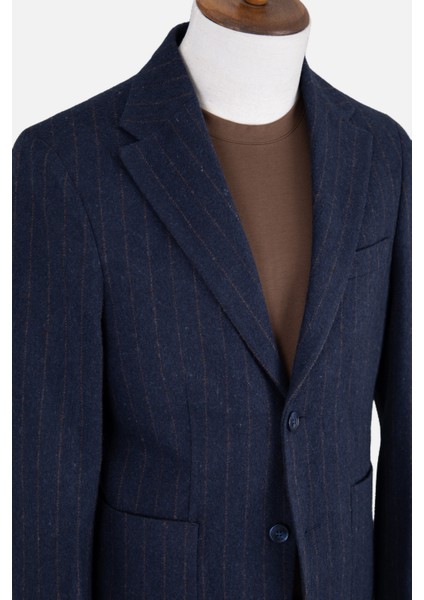 Erkek Iki Düğme Ceket Casual Kapitone Yelekli Yün Çift Yırtmaç Lacivert fırsatları