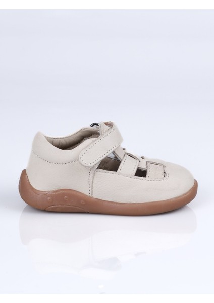 İ.350 Hakiki Deri Sandalet Bej - 23
