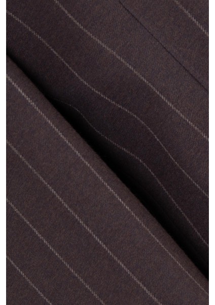 Erkek Iki Düğme Ceket Yarım Astar Çizgili Torba Cep Casual Metal Düğme Kahverengi fiyatları