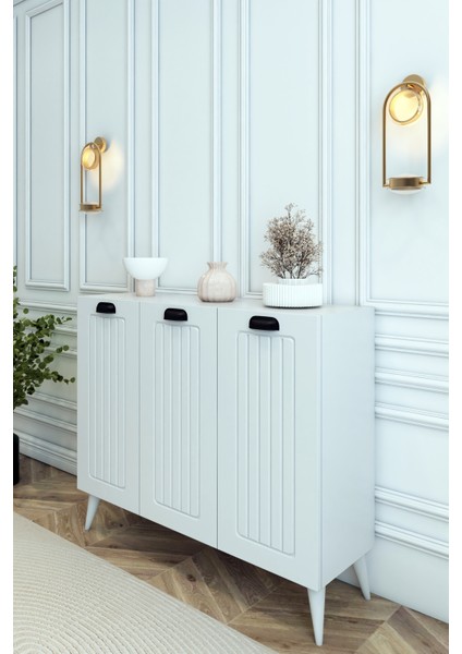 Country Model Mdf Membran 3 Kapaklı 6 Raflı Ayakkabılık Portmanto Vestiyer Organizer modelleri