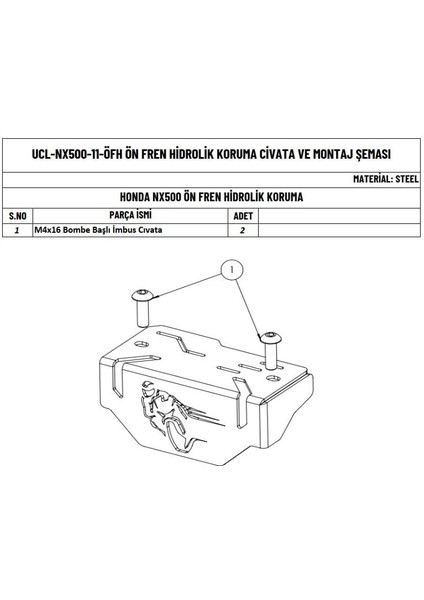 Honda Nx 500 Uyumlu Hidrolik Koruma fiyatları