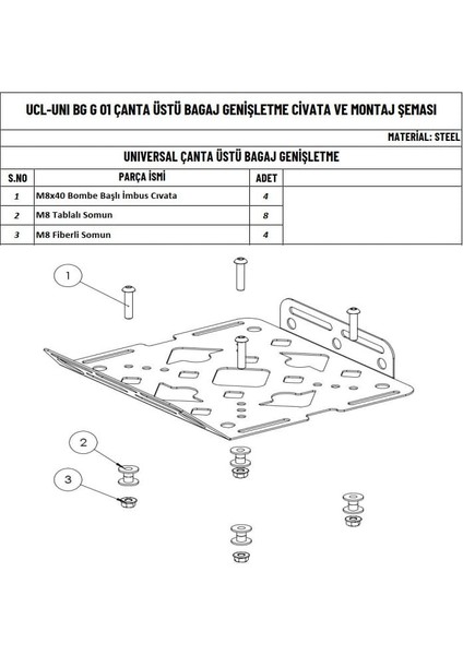 Unıversal Çanta Üzeri Bagaj Genişletme fiyatları