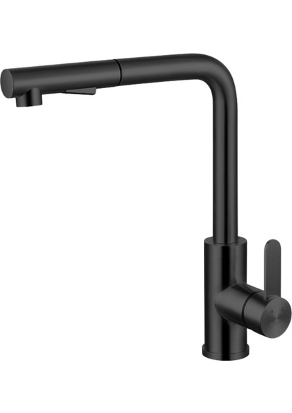 Attivo 4070 Füme Siyah Spiralli Mutfak Eviye Bataryası