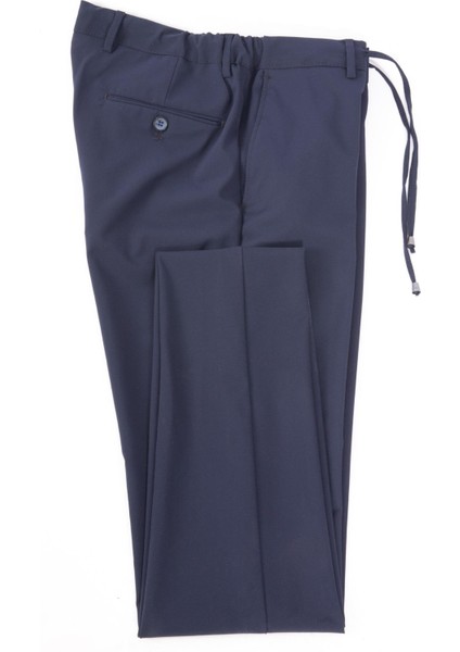 Erkek Mono Yaka Jogger Pantolonlu Spor Takım Elbise Lacivert