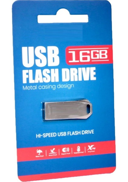 Metal USB 2.0 Flash Bellek 16 GB