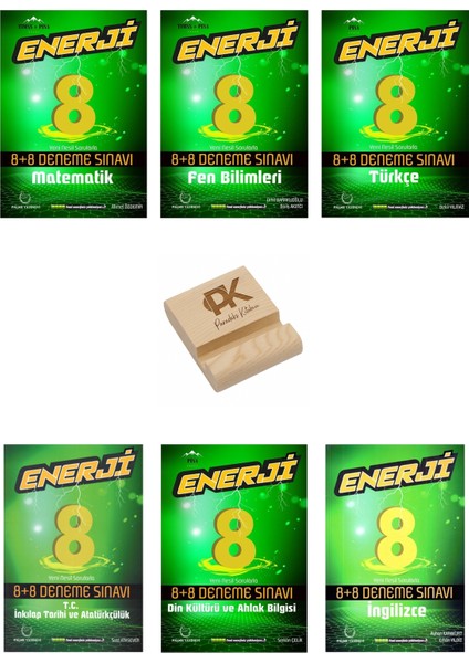 Palme Lgs 8. Sınıf Enerji Matematik Fen Türkçe Inkılap Din ve Ingilizce 8+8 Deneme Sınavı 6lı Set