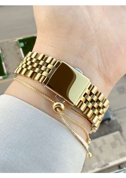 Büyük Rolex Kasa Gold Renk Kadın Kol Saati ve Bileklik fırsatları