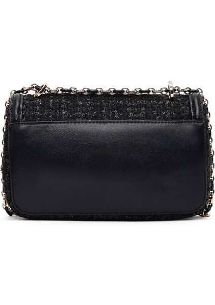 Kadın Siyah Uzun Askılı Desenli Mini Çapraz Çanta 25WBD25276F modelleri