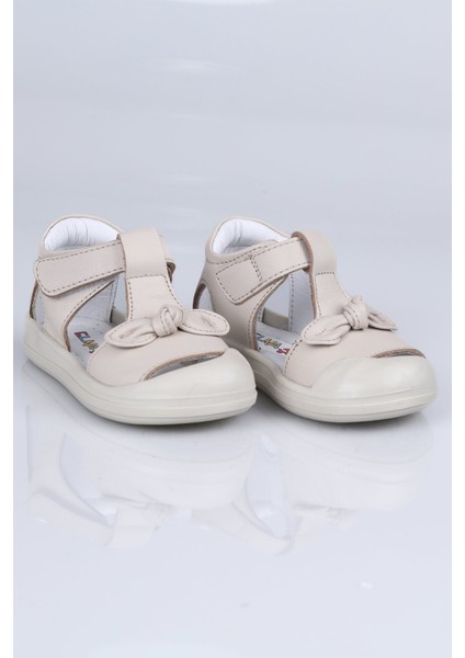 K.713 Hakiki Deri Sandalet I.b. Bej - 25