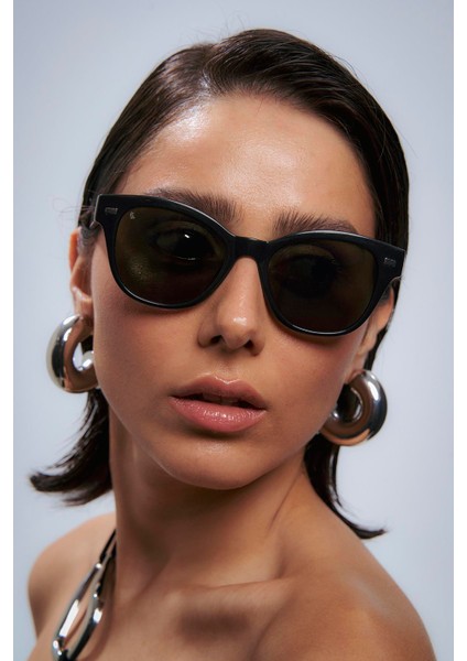 Edson Black Green Güneş Gözlüğü