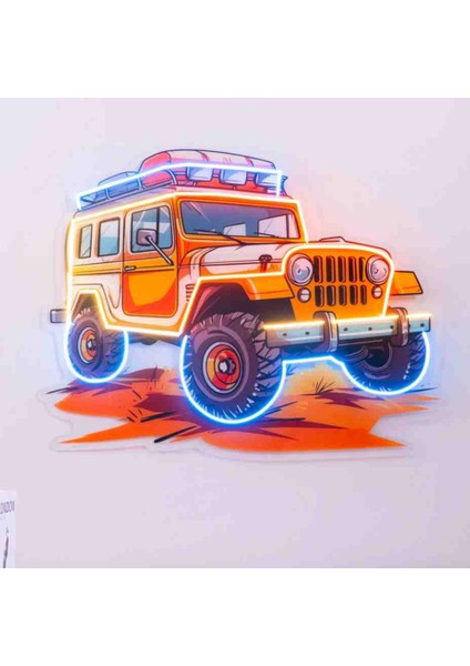 Neon LED Işıklı Pop Art Sanatsal Tablo