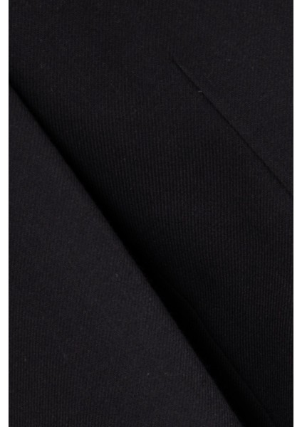 Erkek Iki Düğme Ceket Yün Çift Yırtmaç Casual Siyah fiyatları