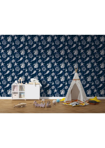 213-1 - Deniz Temalı Çocuk Odası Duvar Kağıdı fırsatları