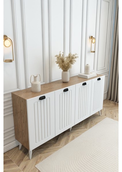 Country Model 4 Kapaklı Konsol Mdf Membran Kapaklı Portmanto Ayakkabılık Çok Amaçlı Organizer fiyatları