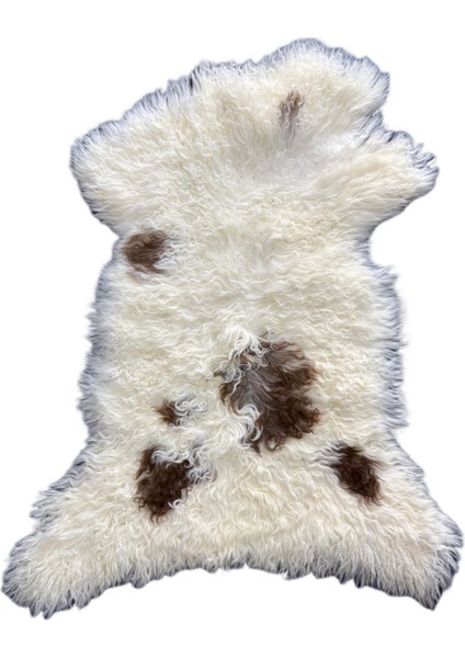 Naturel Doğal Desenli Benekli Uzun Tüylü Boyasız Medikal Koyun Postu fiyatları