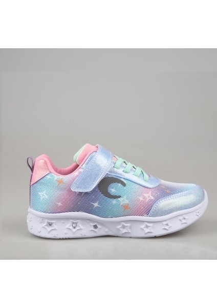 C.24001 Işıklı Spor Ayakkabı F. Mavi - 34