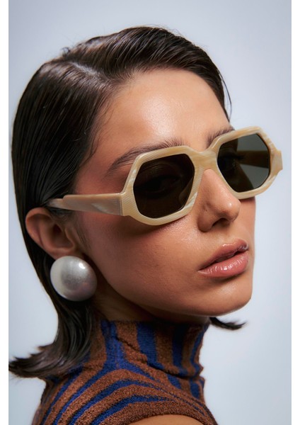 Lunoya Latte Green Güneş Gözlüğü