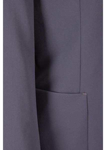 Erkek Kırışmaz Mono Yaka Jogger Spor Takım Elbise Slim Fit Indigo fırsatları