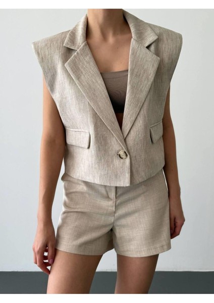 Keten Yelek Şort Takım fırsatları