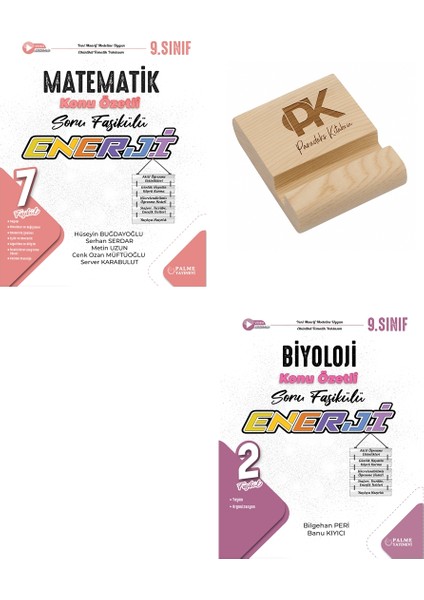 Palme 9. Sınıf Enerji Matematik ve Biyoloji Konu Özetli Soru Fasikülleri + Telefon Standı