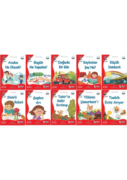 1. Sınıf Okumayı Sevdiren Renkli Resimli Hikayeler 17- 10 Kitap fiyatları