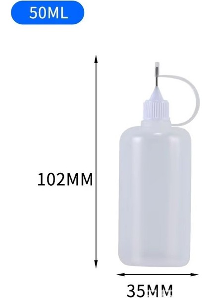 Iğne Uçlu Plastik Tiner Şişesi 50 ml