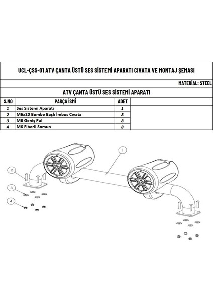 Atv Çanta Üzeri Ses Sistemi Aparatı fiyatları