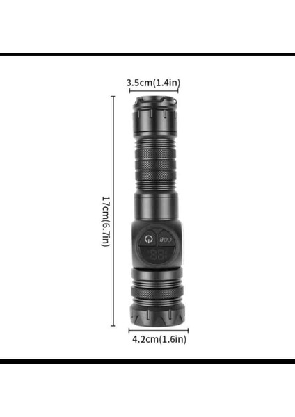 Çok Amaçlı Şarj Edilebilir El Feneri Zarif Kutulu Güçlü Işık fırsatları