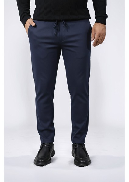 Venüs Overseyst Lastikli Lacivert Pantolon