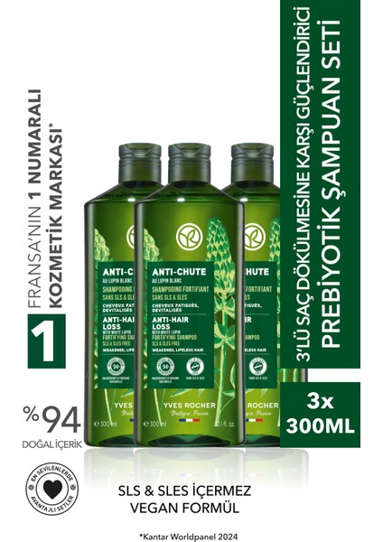 En Sevilenler 3'lü Saç Dökülmesine Karşı/anti-Chute Şampuan SETI-9916963