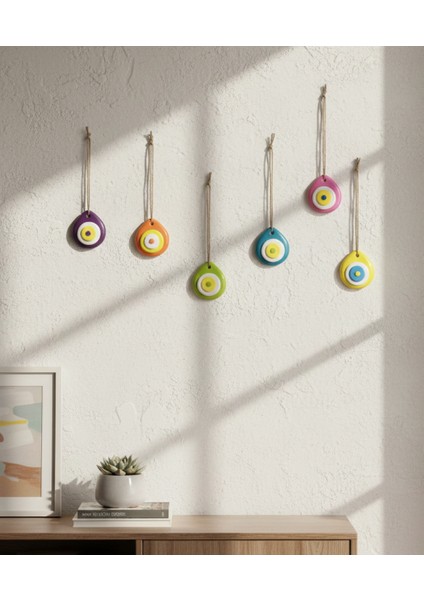 El Yapımı Altılı Nazar Boncuğu Seti-Dekoratif Nazar Boncuğu Askılı –el Yapımı Nazar Süsü-Pozitif Enerji Nazar Boncuğu fiyatları