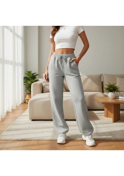 3 Iplik Şardonlu Lastik Paça Eşofman Gri P510439 fiyatları