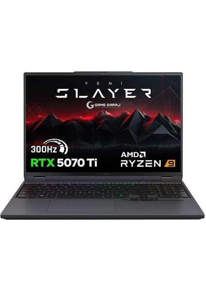 Slayer R9T-5070TI C3 Amd Ryzen 9 9955HX 32GB Ram 2tb SSD RTX5070TI 16" Qhd IPS 300Hz Freedos Gaming Laptop fiyatları