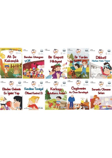 1. Sınıf Okumayı Sevdiren Renkli Resimli Hikayeler 18- 10 Kitap fiyatları