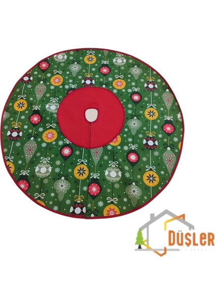 Yeşil Hediye Fiyonk Desenli Yılbaşı Ayak Halısı, Yılbaşı Ağacı Altı Örtüsü, Yeniyıl Çam Ağacı Eteği Yıkanabilir Kırmızı Halka Cırtlı modelleri