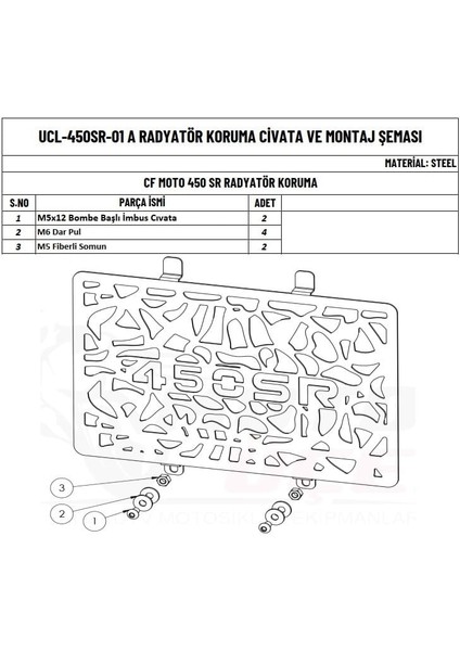 Cfmoto 450 Sr Uyumlu Radyatör Koruma fırsatları