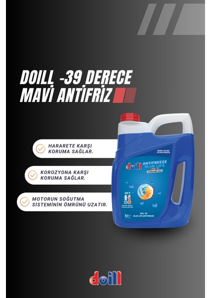 -39 / -40 Derece Hazır Karışım 5 Litre Mavi Antifriz - G11 (Üretim Yılı: 2025) fiyatları