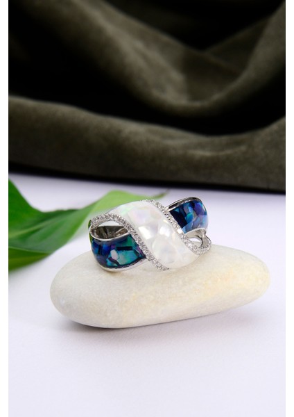 925 Ayar Gümüş Opal Taşlı Yüzük