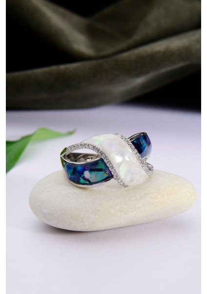 925 Ayar Gümüş Opal Taşlı Yüzük fiyatları